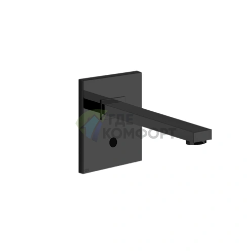 Электронный настенный смеситель GESSI RETTANGOLO Black XL для раковины (20130#299) - фото 1