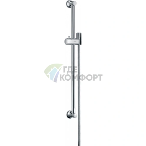 Штанга для душа HG Unica Classic 65 см со шлангом, хром (27617000) - фото 1