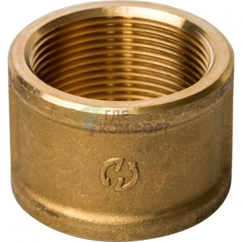 Муфта STOUT ВВ 1 1/2 внутренняя резьба латунная - фото 3
