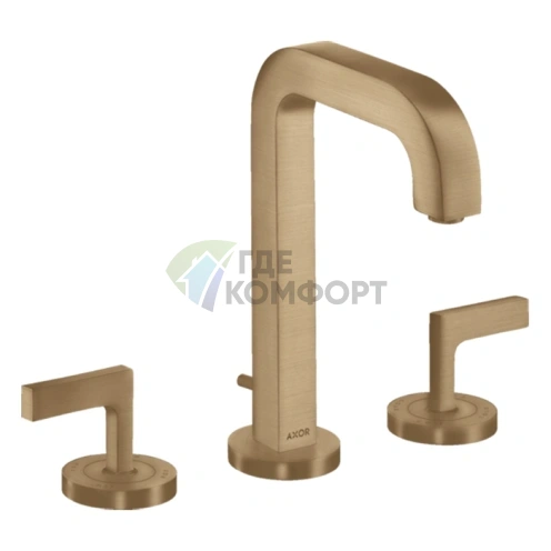 Смеситель для раковины AX Citterio шлифованная бронза (39135140) - фото 1