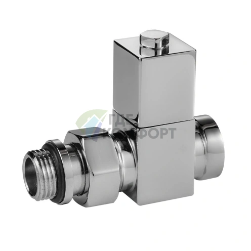 Набор дизайн-вентилей Royal Thermo CUBE 1/2 хром, RTE 56.001, НС-1193189 - фото 2