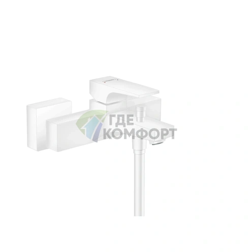 Смеситель для ванны Hansgrohe Metropol настенный, белый матовый, излив 180 мм (32540700) - фото 1