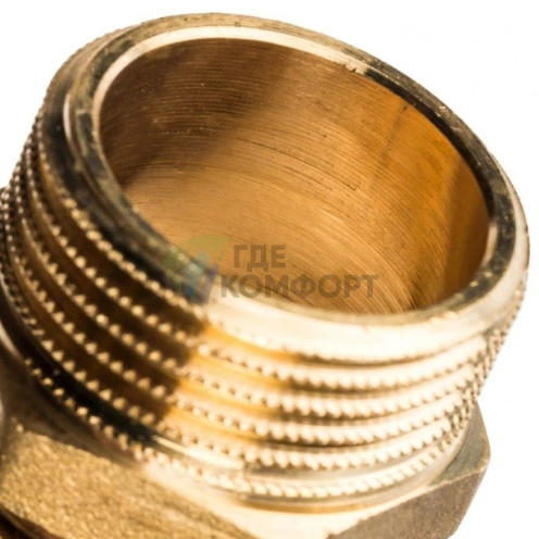 Ниппель STOUT НН 1 наружная резьба латунный фото 5