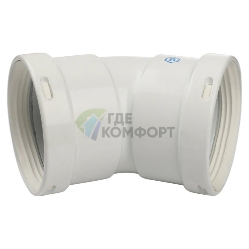 Отвод Stout 45 градусов м/м DN80 SCA-0080-020045 - фото 1