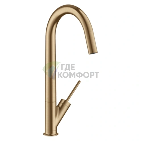 Смеситель для кухни AX Starck: дизайн в шлифованном красном золоте (10822310) - фото 1