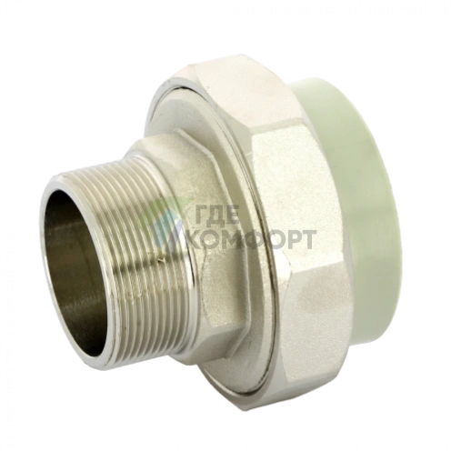 Разъёмное соединение PPR с наружной резьбой 63x2 FV-Plast - фото 1