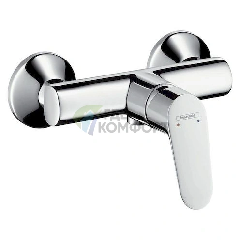 Смеситель для душа Hansgrohe Focus E2: настенный, хром - фото 1