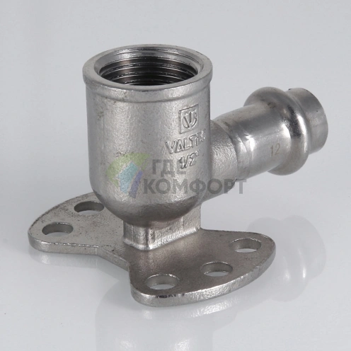 Пресс-водорозетка 22 мм х 01 из нержавеющей стали VTi.954.I.002201 VALTEC (ВАЛТЕК) - фото 8