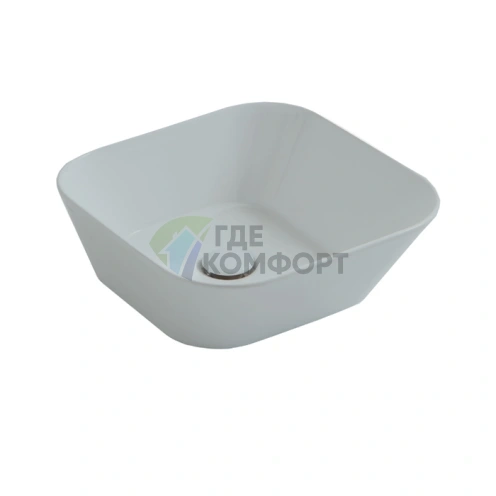 Раковина для столешницы SIMAS WAVE 420х420х165 мм без отверстий, цвет tela matt - фото 1