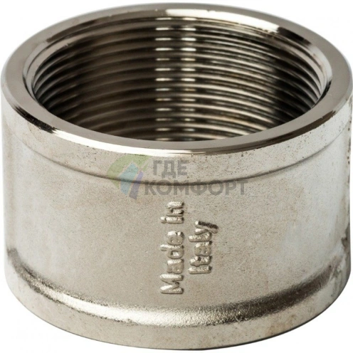 Муфта STOUT ВВ 2 внутренняя резьба никелированная - фото 3