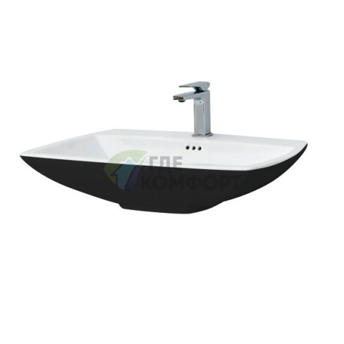 Раковина Artceram JAZZ 60х48 см черная: стиль и функциональность в каждом сантиметре - фото 1
