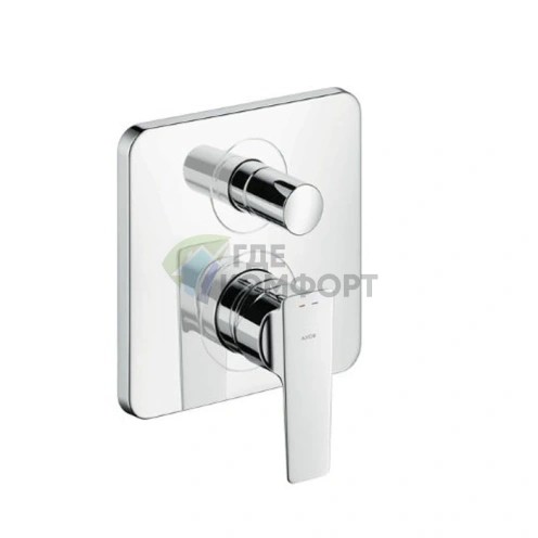 Встраиваемый однорычажный смеситель для ванны AX Citterio E с накладным монтажом в хроме (36455000) - фото 1