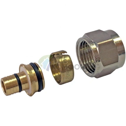 Фитинг компрессионный для труб PEX-AL-PEX 16х2,6х1/2 Stout - фото 1