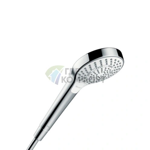 Ручной душ HG Croma Select S Multi с 3 режимами: SoftRain, IntenseRain, массажный (белый/хром) (26800400) - фото 1