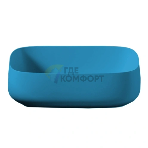 Раковина Artceram Quadro 56x41 см настольная цвет avio (COL009 38 00) - фото 1