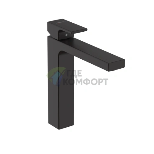 Смеситель для раковины Hansgrohe Vernis Shape матовый черный (71562670) - фото 1