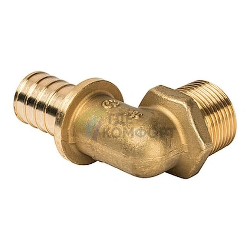 Stout Угольник-переходник с наружной резьбой 25xR 3/4 для труб из сшитого полиэтилена аксиальный - фото 3