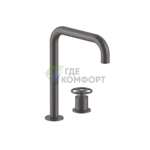 Смеситель для раковины Fantini Fontane Bianche с двумя отверстиями, матовый графит (47 P5 P107W) - фото 1