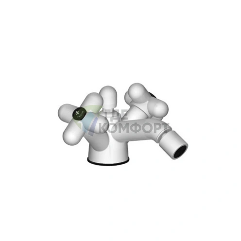 Смеситель для биде Fantini I Balocchi, 1 отверстие, с донным клапаном, белый матовый (60 29 0562F) - фото 1