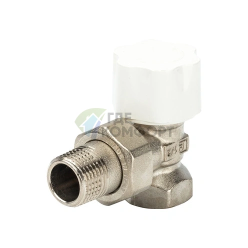 Вентиль термостатический угловой Luxor 1/2 12022100 (Люксор) - фото 1