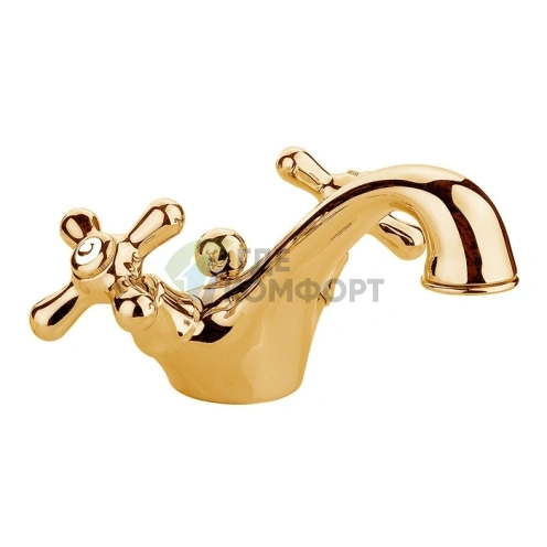 Смеситель для раковины Nicolazzi Nuova Brenta на 1 отверстие с донным клапаном, золотистая латунь (2532GB) - фото 1