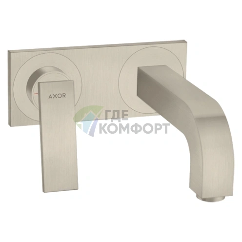 Смеситель для раковины AX Citterio настенный, полированный никель (39119820) - фото 1