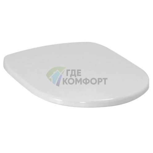 Сиденье для унитаза Artceram AZULEY/ATELIER белое с хромированными шарнирами и микролифтом (AZA001 01 71) - фото 1