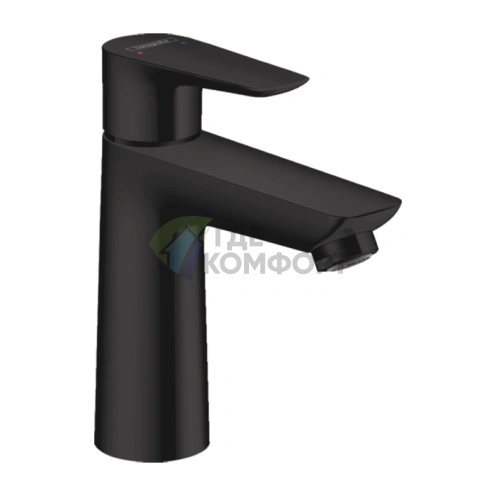 Смеситель для раковины Hansgrohe Talis E 110, черный матовый (71712670) - фото 1