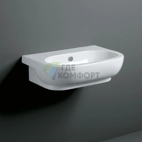 Раковина подвесная SIMAS E-LINE 650x480 мм белая с одним отверстием - фото 1