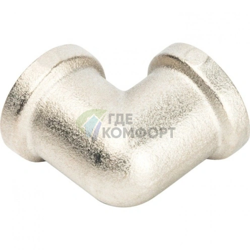 Угольник Stout внутренняя/внутренняя резьба латунный ВВ 1/4 никелированный - фото 6