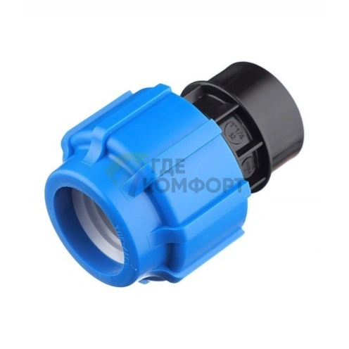 Муфта с внутренней резьбой 32x1 1/4 ПНД Политэк - фото 1