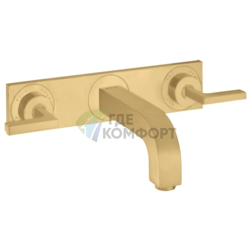 Смеситель для раковины AX Citterio в роскошном цвете шлифованное золото (39148250) - фото 1