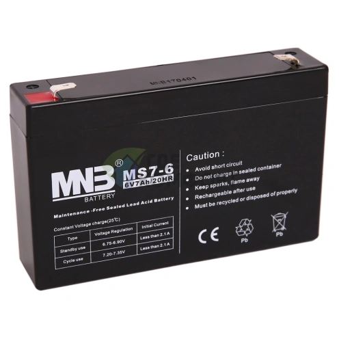 Аккумуляторная батарея MNB MS 7-6 - фото 1