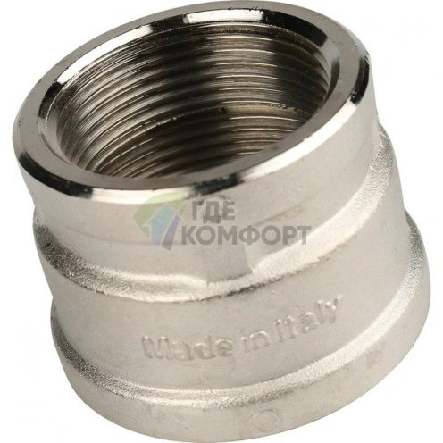 Муфта STOUT ВВ 1 1/2 x 1 1/4 никелированная - фото 2