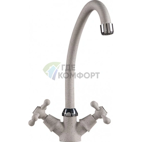 Смеситель Rossinka Y02-71 для кухни: элегантный белый - фото 1