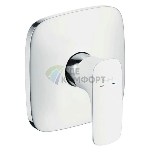 Стильный термостатический смеситель Hansgrohe PuraVida для душа - фото 1