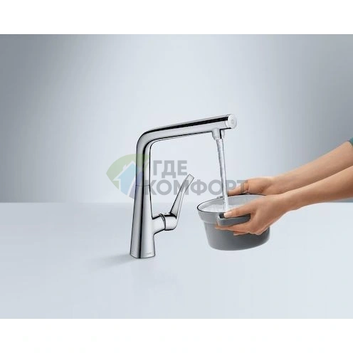 Смеситель для кухни Hansgrohe Metris Select 14883000 - фото 2