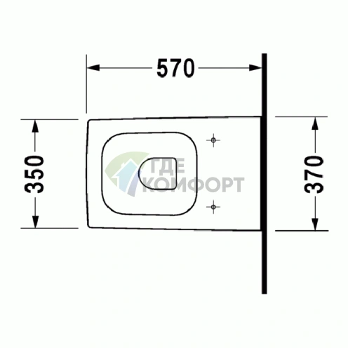 Унитаз напольный Duravit Vero с вертикальным смывом и независимым подключением (2117090000) - фото 2