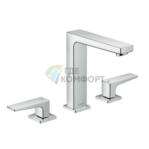 Смеситель для раковины Hansgrohe Metropol 160, 3 отв., с донным клапаном, хром (32515000) - фото 1