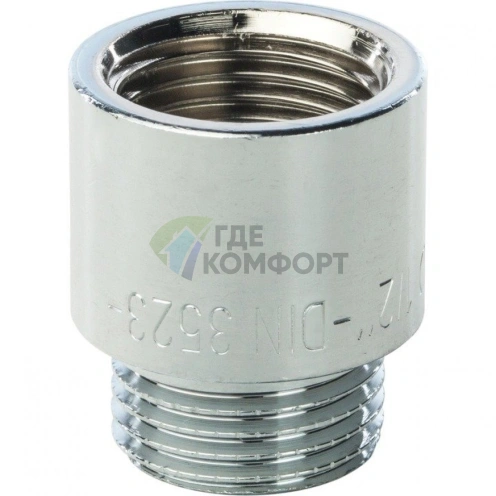 Удлинитель STOUT латунный 1/2 x 20 хромированный - фото 3