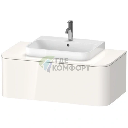 Подвесная тумба Duravit Happy D.2 Plus 354x1000x480 мм, 1 ящик, белый глянец (HP493102222) - фото 1