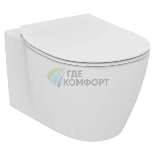 Комплект для скрытого монтажа: чаша Ideal Standard Connect AquaBlade + инсталляция Geberit с микролифтом и шумоизоляцией - фото 2