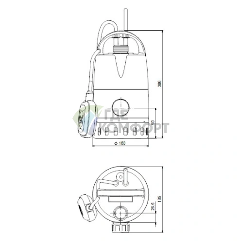 Дренажный насос Grundfos Unilift CC 7 M1 - фото 3