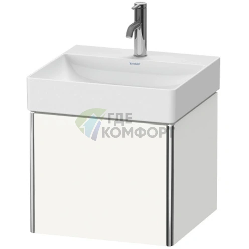 Тумба подвесная Duravit XSquare под раковину с выдвижным отделением, белый глянец (XS405902222) - фото 1
