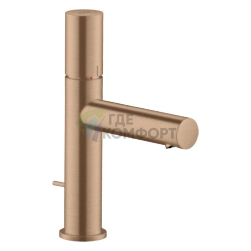 Смеситель для раковины AX Uno 110 Zero в цвете шлифованное красное золото (45001310) - фото 1