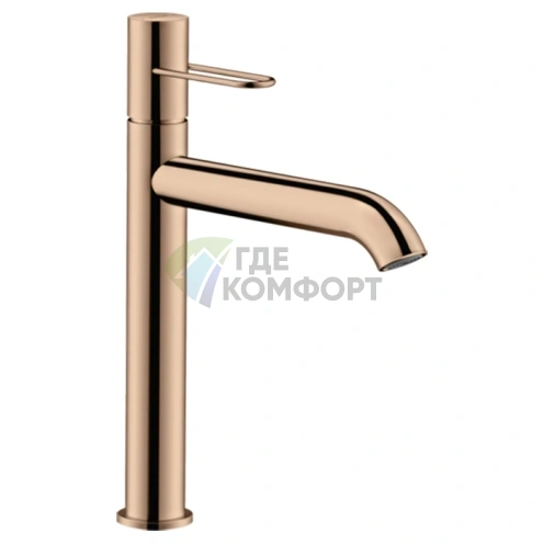 Смеситель для раковины AX Uno 190, полированное красное золото (38032300) - фото 1