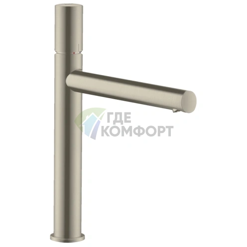 Смеситель для раковины AX Uno 200, шлифованный никель (45003820) - фото 1