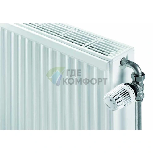 Радиатор стальной панельный Stelrad Compact 22 04 18 с боковым подключением - фото 3