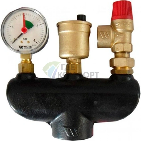 Группа безопасности котла KSG 30 G (1, 3 бар, до 50 кВт, чугун) Watts - фото 1