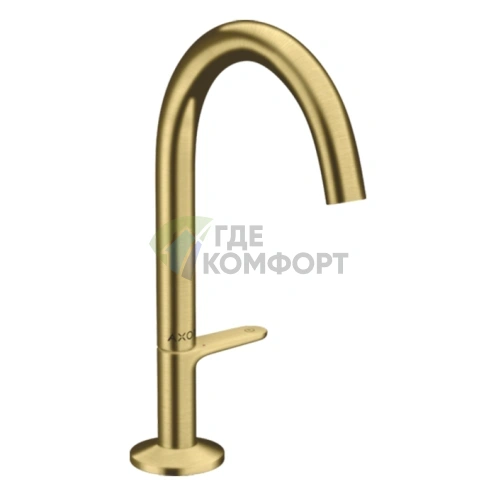 Смеситель для раковины AX One Sel 170 с открытым изливом в цвете шлифованная медь (48020950) - фото 1